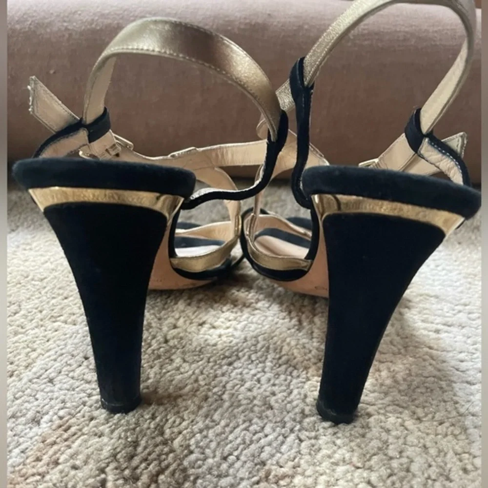 Jimmy Choo “Texas” Gold Heel Sandals 39.5 - Picture 4 of 7